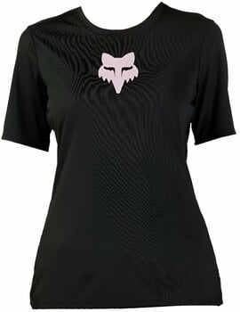 Fietsshirt FOX Womens Ranger Foxhead Short Sleeve Jersey Jersey Black M - 1