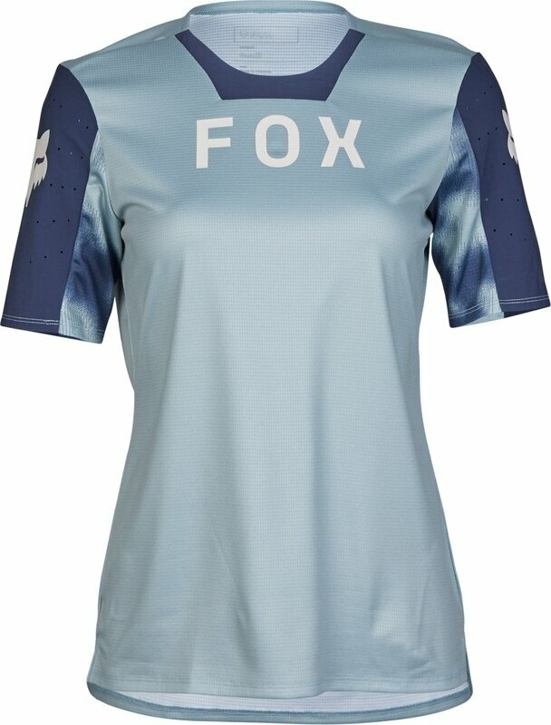 Fietsshirt FOX Womens Defend Taunt Short Sleeve Jersey Gunmetal L