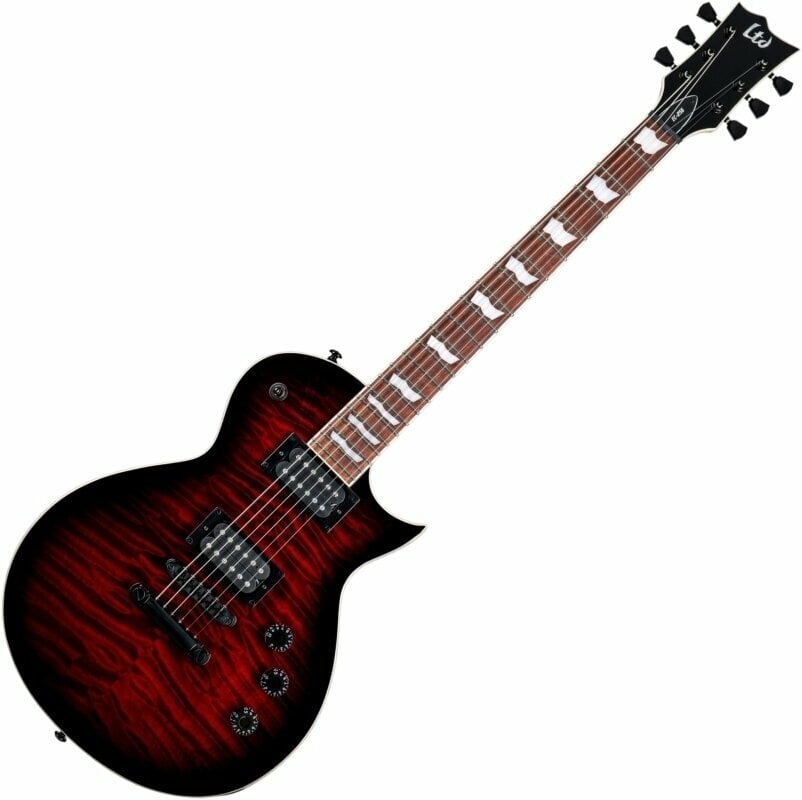 Guitare électrique ESP LTD EC-256 QM See Thru Black Cherry Sunburst