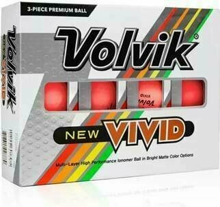 Нова топка за голф Volvik Vivid Golf Balls Pink
