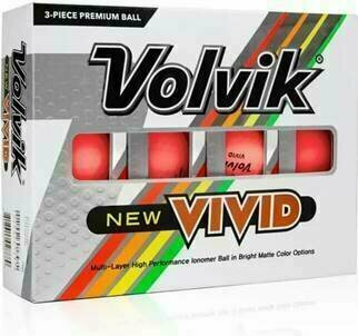 Нова топка за голф Volvik Vivid Golf Balls Pink - 1