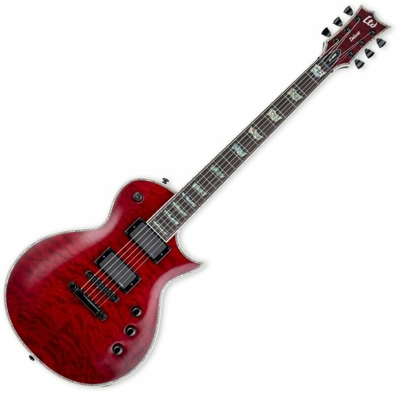 Guitare électrique ESP LTD EC-1000 QM Fluence See Thru Black Cherry