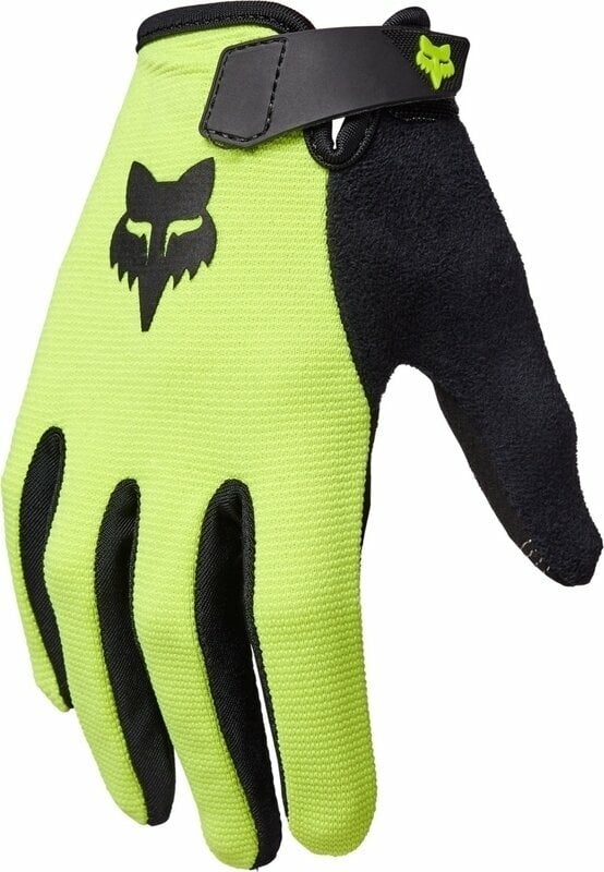 Luvas para bicicletas FOX Youth Ranger Gloves Fluorescent Yellow L Luvas para bicicletas
