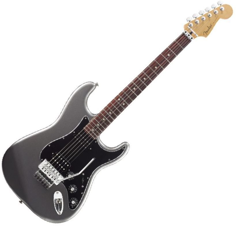 Fender Blacktop Strat HH Floyd Rose RW Titanium Silver - Muziker