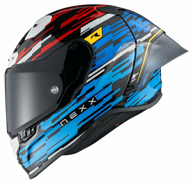 Helm Nexx X.R3R Glitch Racer Blue/Red 2XL Helm