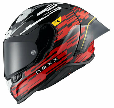 Capacete Nexx X.R3R Glitch Racer Red/White S Capacete - 1