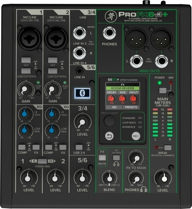 Mixer analog Mackie ProFX6v3+