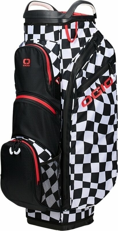 Borsa da golf Cart Bag Ogio All Elements Silencer Warped Checkers Borsa da golf Cart Bag