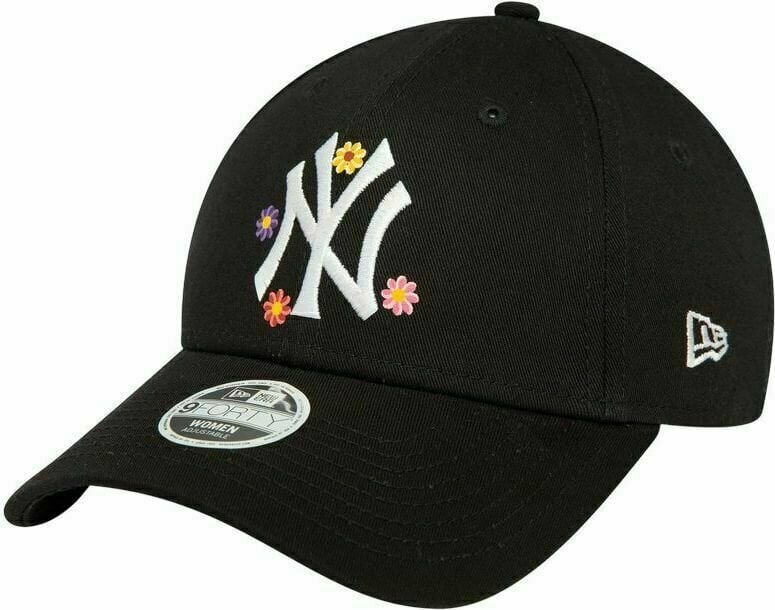 Baseballpet New York Yankees 9Forty W MLB Flower Black/White UNI Baseballpet