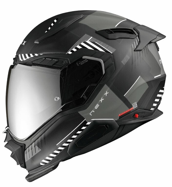 Helm Nexx X.WST3 Fluence Black/Silver MT 2XL Helm