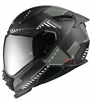 Helm Nexx X.WST3 Fluence Black/Silver MT 3XL Helm - 1