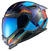 Helm Nexx X.WST3 Fluence Blue/Red XL Helm