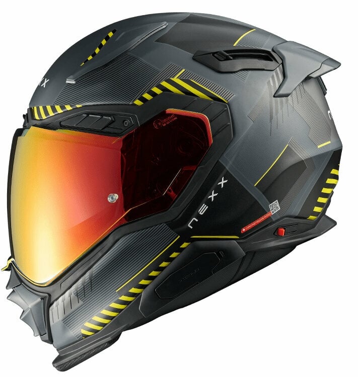 Helm Nexx X.WST3 Fluence Grey/Yellow MT XL Helm