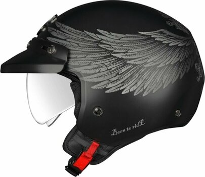 Hjälm Nexx Y.10 Eagle Rider Black/Grey MT M Hjälm - 1