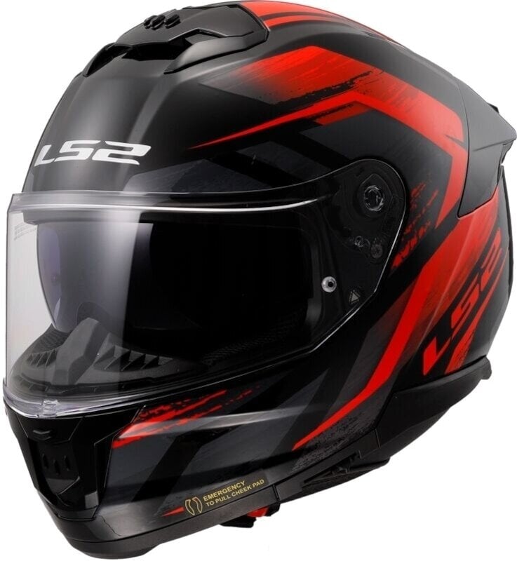 Helmet LS2 FF808 Stream II Fury Black/Red L Helmet