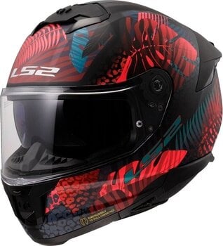 Helmet LS2 FF808 Stream II Jungle Matt Black/Pink/Blue S Helmet - 1
