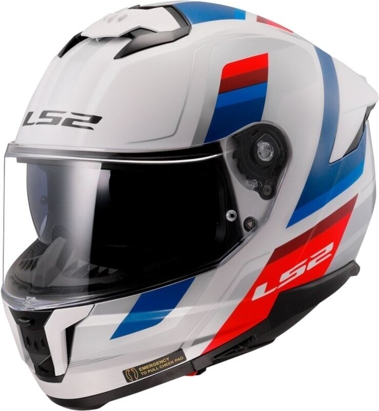 Helm LS2 FF808 Stream II Vintage White/Blue/Red L Helm