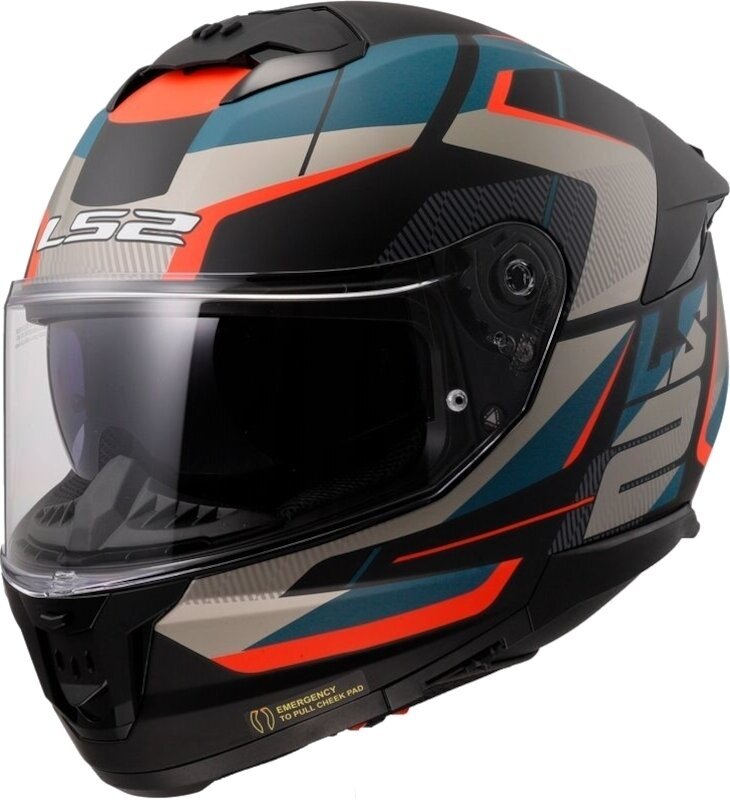 Helm LS2 FF808 Stream II Road Matt Black/Blue XS Helm