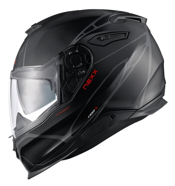 Helmet Nexx Y.100 B-Side Black/Grey MT 2XL Helmet
