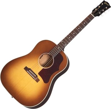 Dreadnought elektro-akoestische gitaar Gibson J-45 Faded 50's Faded Sunburst - 1
