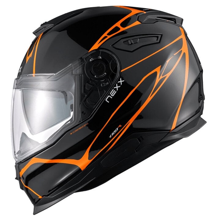 Helm Nexx Y.100 B-Side Black/Orange M Helm