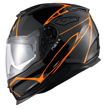 Helm Nexx Y.100 B-Side Black/Orange S Helm - 1