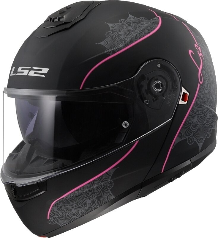 Helm LS2 FF908 Strobe II Lux Matt Black/Pink S Helm