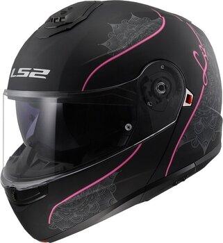 Helmet LS2 FF908 Strobe II Lux Matt Black/Pink S Helmet - 1