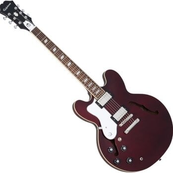 Guitare semi-acoustique Epiphone Noel Gallagher Riviera (Left-Handed) Dark Wine Red - 1