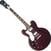 Semi-akoestische gitaar Epiphone Noel Gallagher Riviera (Left-Handed) Dark Wine Red