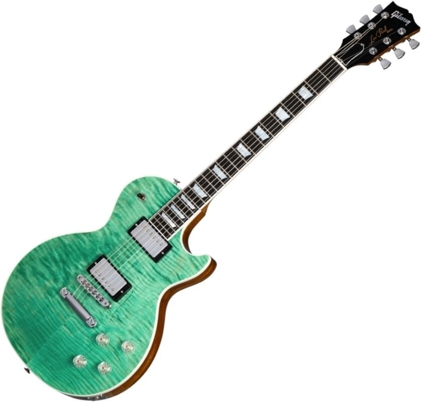 Elektrisk guitar Gibson Les Paul Modern Figured SeaFoam Green