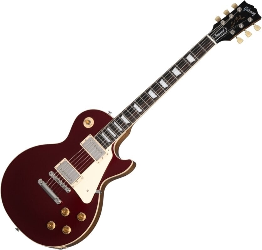 Elektromos gitár Gibson Les Paul Standard 50s Plain Top Sparkling Burgundy
