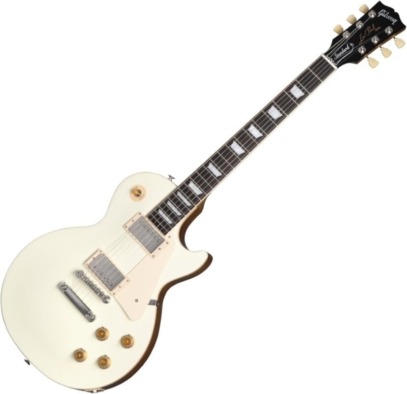 Electric guitar Gibson Les Paul Standard 50s Plain Top Classic White