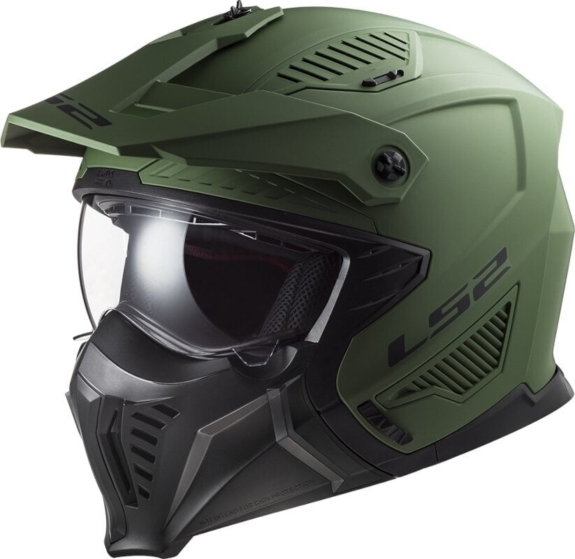 Helm LS2 OF606 Drifter Solid Matt Military Green XL Helm