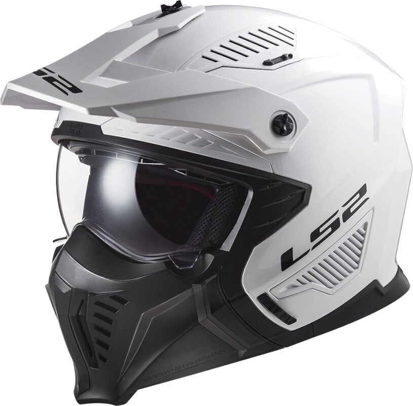 Photos - Motorcycle Helmet LS2 OF606 Drifter Solid White L Helmet 366061002L 