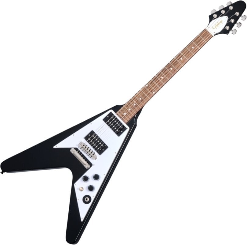 Elektrisk guitar Epiphone Kirk Hammett 1979 Flying V Ebony