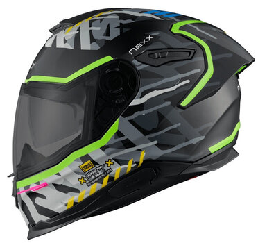 Helm Nexx Y.100R Urbangram Black MT XS Helm - 1