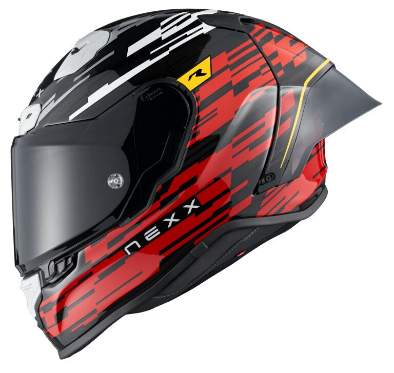 Helm Nexx X.R3R Glitch Racer Red/White 2XL Helm