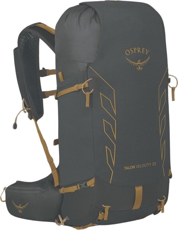 Outdoor Backpack Osprey Talon Velocity 30 Dark Charcoal/Tumbleweed Yellow L/XL Outdoor Backpack