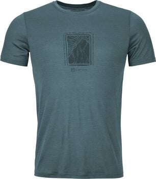Friluftsliv T-shirt Ortovox 120 Cool Tec MTN Cut TS Mens Dark Arctic Grey 2XL T-shirt - 1