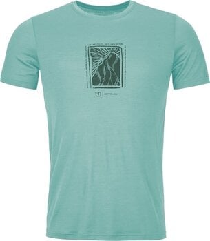T-shirt de exterior Ortovox 120 Cool Tec MTN Cut TS Mens Aquatic Ice M T-Shirt - 1