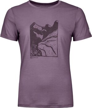 Friluftsliv T-shirt Ortovox 120 Cool Tec MTN Cut TS Womens Wild Berry XL Friluftsliv T-shirt - 1