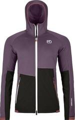 Majica s kapuljačom na otvorenom Ortovox Fleece Rib Hoody Womens Wild Berry XS Majica s kapuljačom na otvorenom