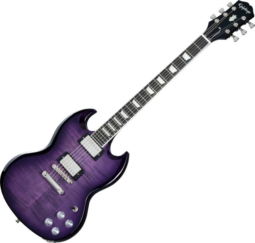 Electric guitar Epiphone SG Modern Figured Purple Burst
