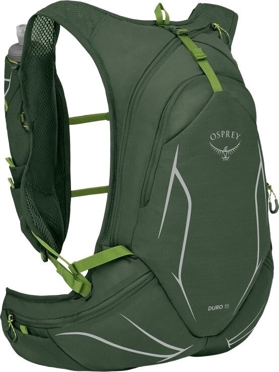 Futó hátizsák Osprey Duro 15 Seaweed Green/Limon S/M Futó hátizsák