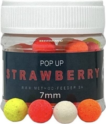 Pop up Method Feeder Fans - 7 mm Strawberry Pop up