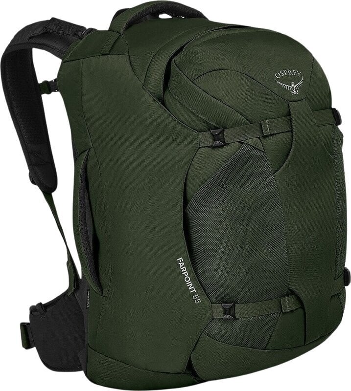 Lifestyle Backpack / Bag Osprey Farpoint 55 Gopher Green 55 L Backpack
