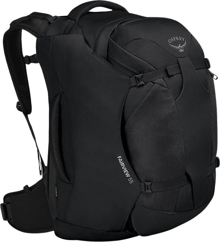 Lifestyle ruksak / Taška Osprey Fairview 55 Womens Black 55 L Batoh