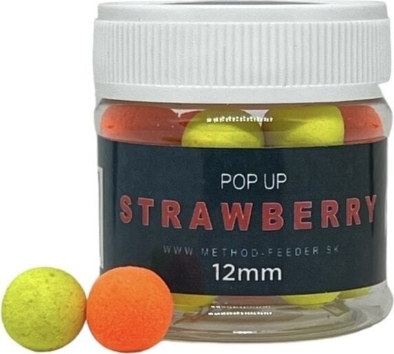 Pop-up Method Feeder Fans - 12 mm Strawberry Pop-up