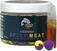 Boilies flutuantes Method Feeder Fans Duo Energy Pop Up + 2ml Spray Essence 15 mm Spice Meat Boilies flutuantes